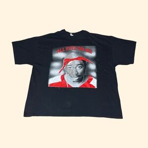Vintage Y2K Alstyle 2Pac All Eyez On Me Rhinestone Graphic T-Shirt‎ Mens 3XL